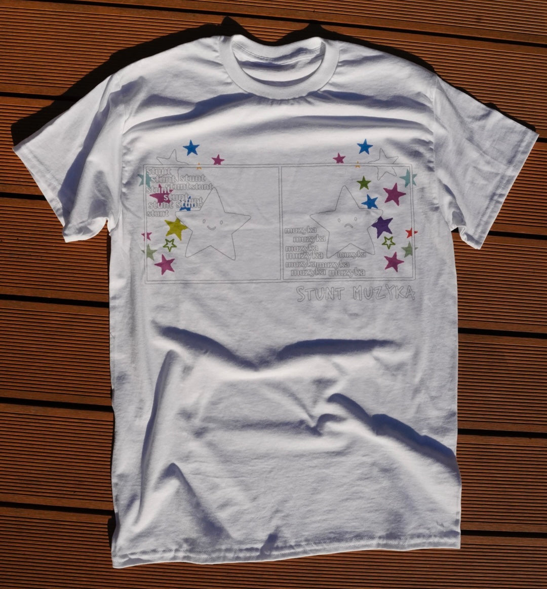 Stunt Muzyka White Tee